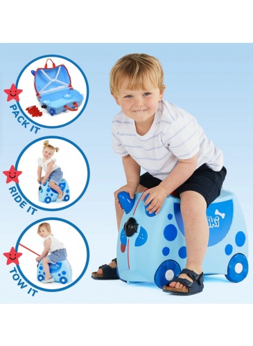 Vaikų mažasis lagaminas Trunki Dougie the Dog