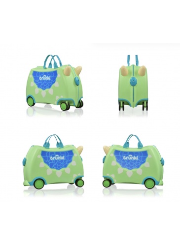 Bērnu koferis Trunki GLIDE 360 DUDLEY THE DINOSAUR
