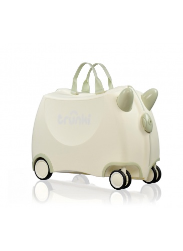 Bērnu koferis Trunki GLIDE 360 SOLI white