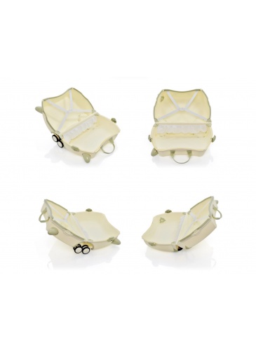 Bērnu koferis Trunki GLIDE 360 SOLI white