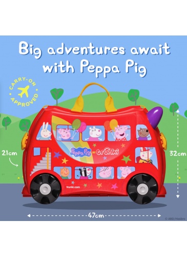 Vaikų mažasis lagaminas Trunki Peppa Pig