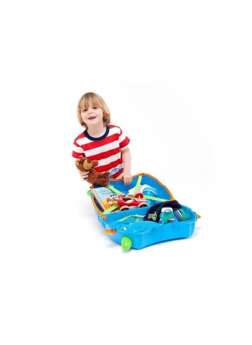 Vaikų mažasis lagaminas Trunki TERRANCE BLUE