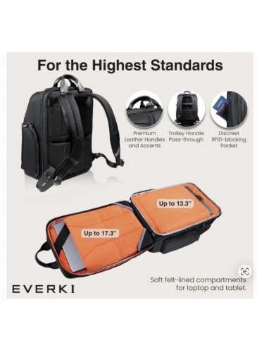 Business backpack EVERKI 17.3