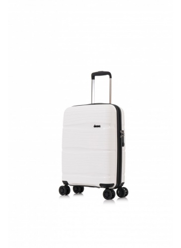 Lagaminas 55 cm D&N Lederwaren Baltas