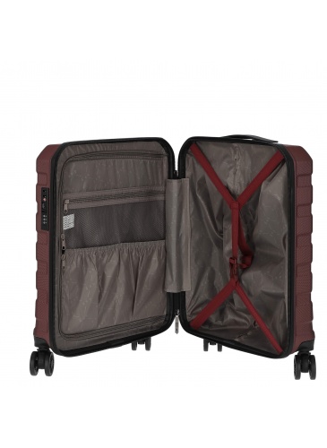 Lagaminas 55 cm D&N Lederwaren bordeaux