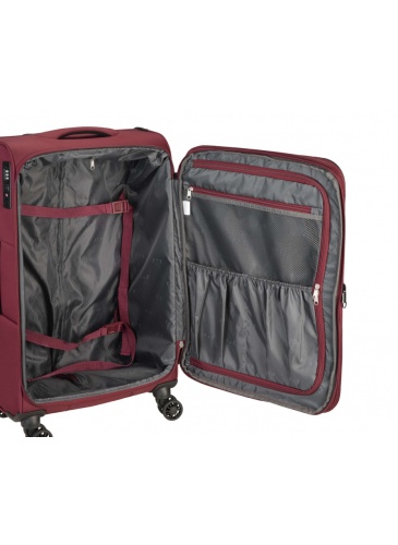 Lagaminas 55 cm D&N Lederwaren Bordo