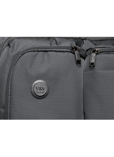 Lagaminas 55 cm V&V TRAVEL One Live Grey