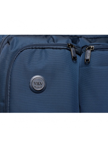 Lagaminas 55 cm V&V TRAVEL One Life Navy BLUE