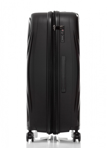 Lagaminas 67 cm V&V TRAVEL FLASH LIGHT juoda