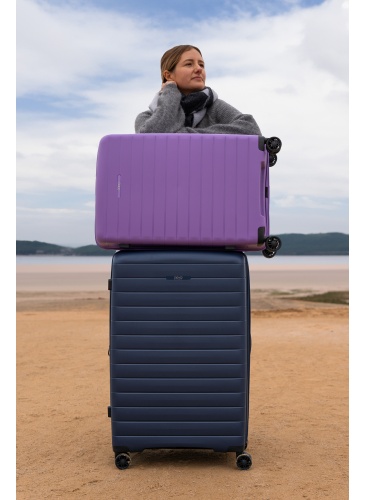 Koferis 68 cm JUMP STRIPER Lavander