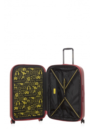 Lagaminas 75 cm MANDARINA DUCK LOGODUCK+ raudona