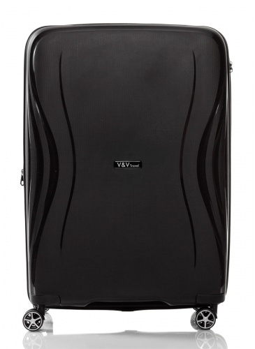 Lagaminas 76 cm V&V TRAVEL FLASH LIGHT juoda