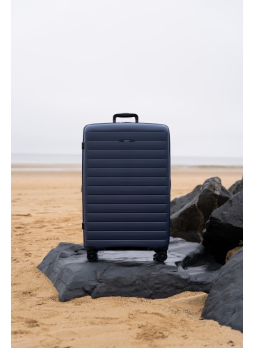 Koferis 77 cm JUMP STRIPER melns