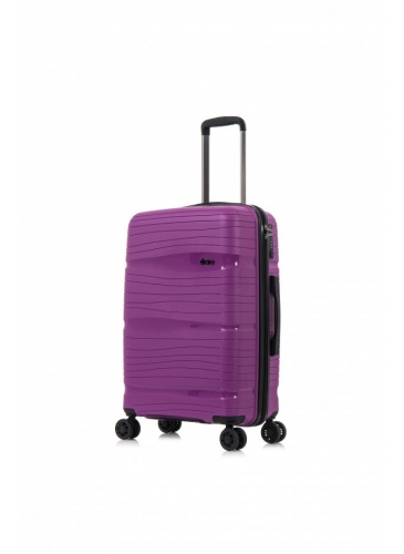 Lagaminas 78 cm D&N Lederwaren violetine