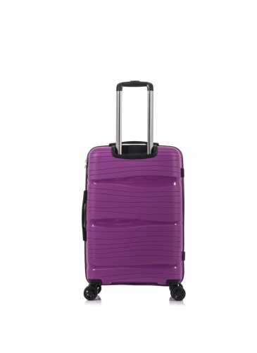 Lagaminas 78 cm D&N Lederwaren violetine