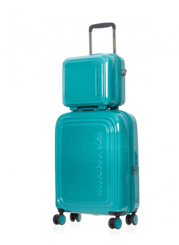 Beauty case MANDARINA DUCK LOGODUCK+ Glitter green