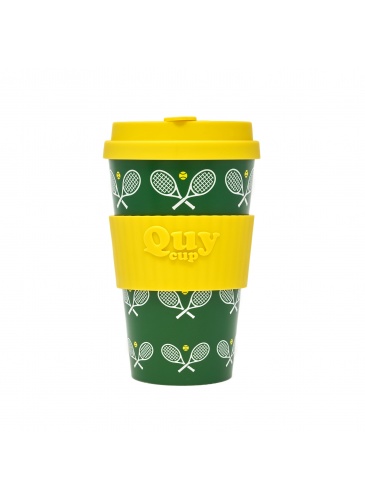 Puodelis QuyCup 400 ml RePET Tennis