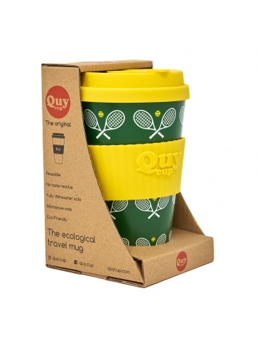 Puodelis QuyCup 400 ml RePET Tennis