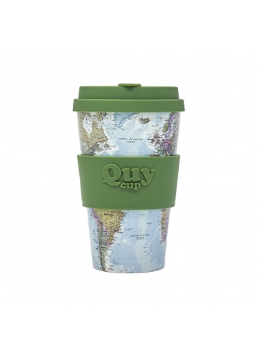 Puodelis QuyCup 400 ml RePET Map