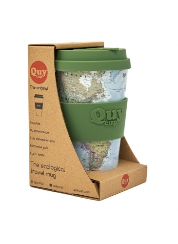Puodelis QuyCup 400 ml RePET Map