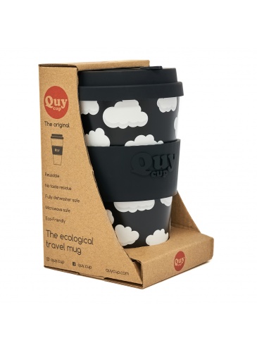 Puodelis QuyCup 400 ml RePET Cloud