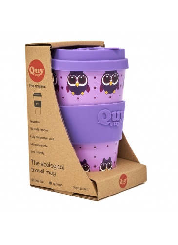 Puodelis QuyCup 400 ml RePET Owl