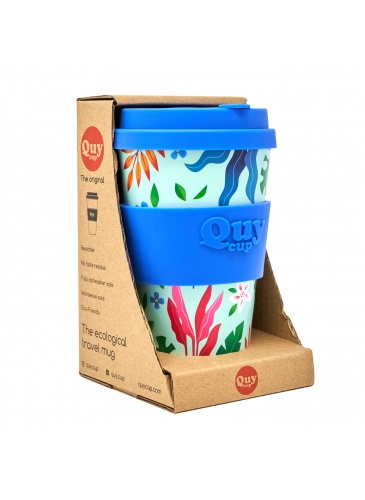 Puodelis QuyCup 400 ml RePET Flower