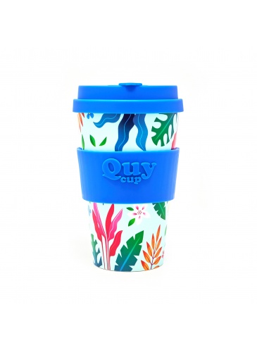 Puodelis QuyCup 400 ml RePET Flower