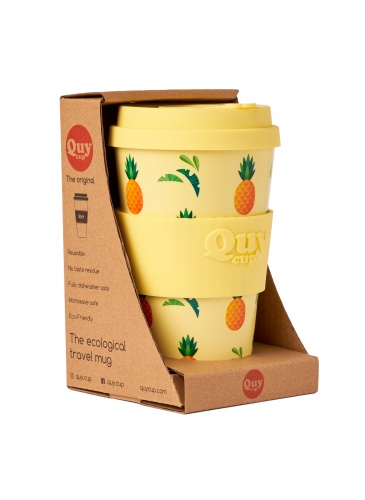Puodelis QuyCup 400 ml RePET Ananas