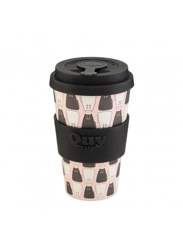 Puodelis QuyCup 400 ml RePET Japan Cat