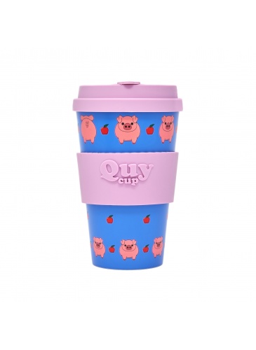 Puodelis QuyCup 400 ml RePET Pig