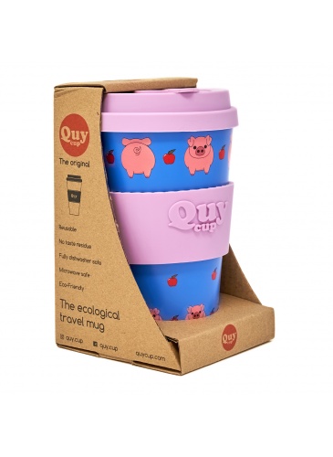 Puodelis QuyCup 400 ml RePET Pig