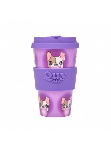 Puodelis QuyCup 400 ml RePET Bubble