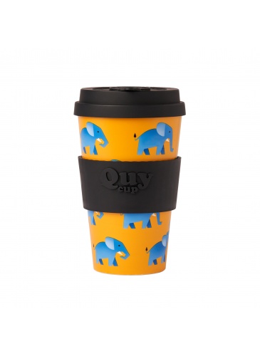 Puodelis QuyCup 400 ml RePET Elefant