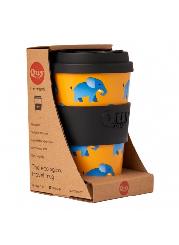 Puodelis QuyCup 400 ml RePET Elefant