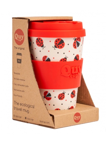Puodelis QuyCup 400 ml RePET LADY BUG