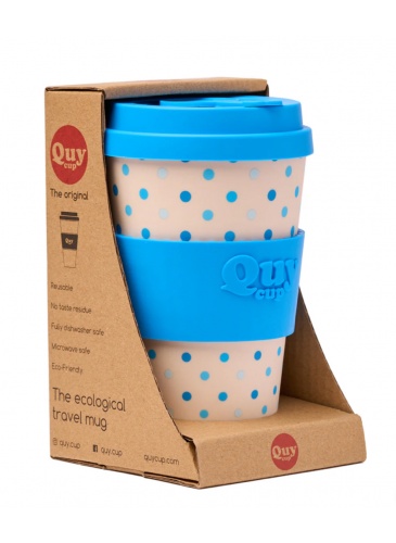 Krūze QuyCup 400 ml RePET POIS BLU