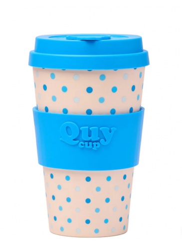 Krūze QuyCup 400 ml RePET POIS BLU