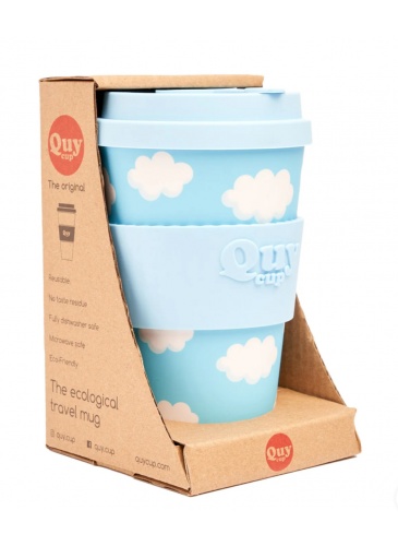 Puodelis QuyCup 400 ml RePET SKY