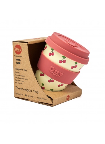 Puodelis QuyCup (recycled Pet)  230 ml ciliegia