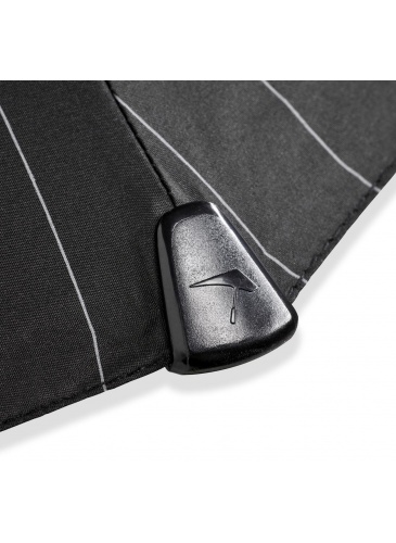 Melns salokāms lietussargs senz° mini automatic  BLACK PIN STRIPE