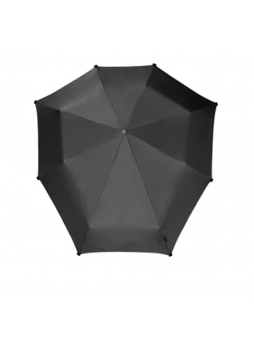 Melns salokāms lietussargs senz° mini automatic BLACK REFLECTIVE