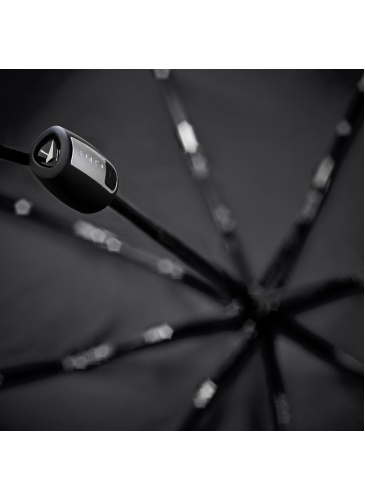 Melns salokāms lietussargs senz° mini automatic pure black