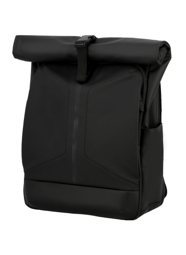 Mugursoma Jump Obsidian  Rolltop Black