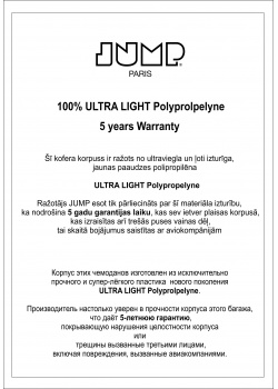 Rokas bagāža 55x40x20 cm JUMP EVAE CHAMPAGNE - ulta-light