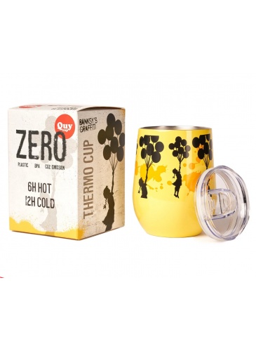 Termo puodelis Quy Cup Zero CUP 300 ml FLYING BALLOONS GIRL