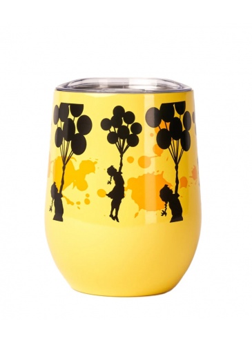 Termo puodelis Quy Cup Zero CUP 300 ml FLYING BALLOONS GIRL